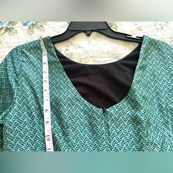 $298 Nanette Lepore Green Silk Dress Fit & Flare size 8-10 NWOT - Picture 11 of 12